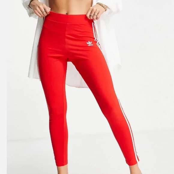 Red adidas leggings - Picture 1 of 3